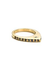 Foto Zara Simon Gold Sapphire Tiara Star Ring