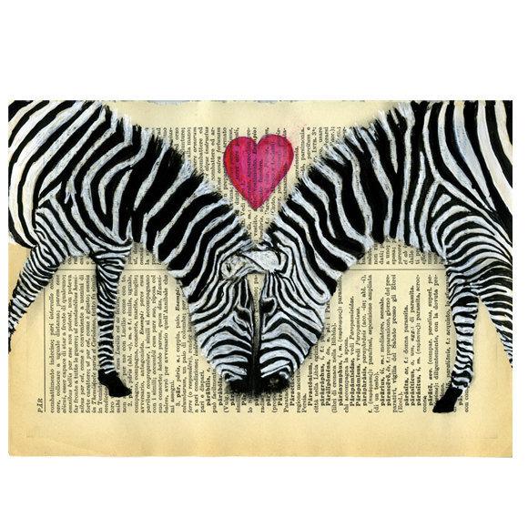 Foto Zebra Art - Original Illustration - Mixed Media