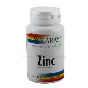 Foto Zinc solaray 60 cápsulas vegetales