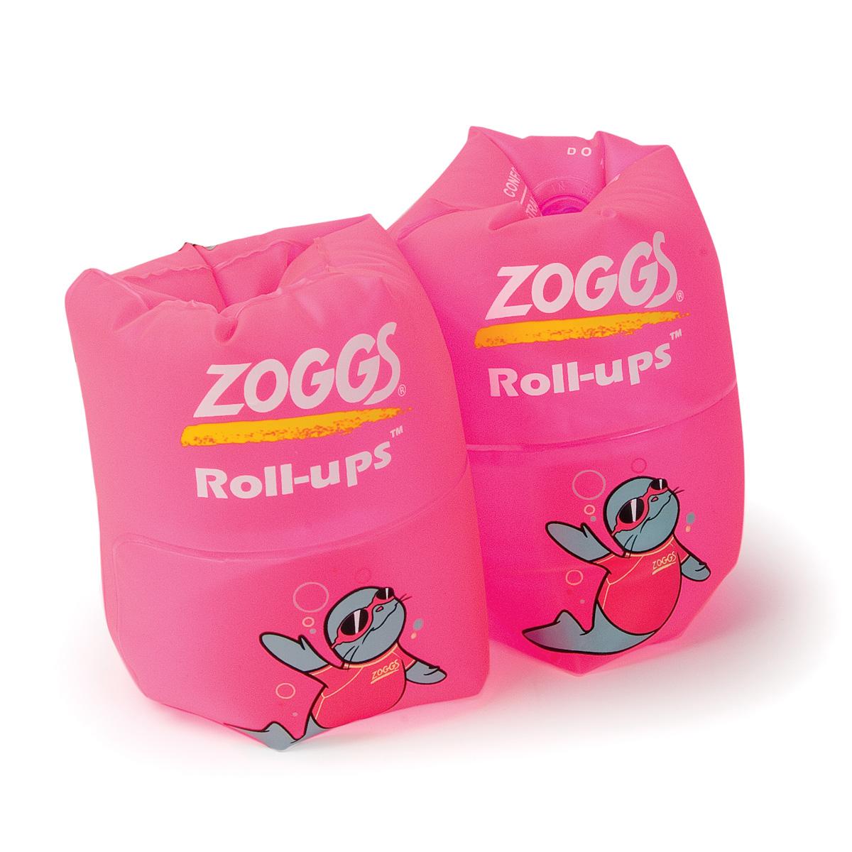 Foto Zoggs Roll Up Swimming Arm Bands Pink1-6 Yrs