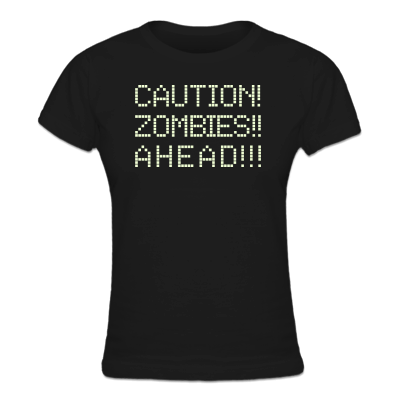 Foto Zombies Ahead Camiseta de mujer