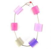 Foto ZSISKA Pink & Purple Cubed Bracelet