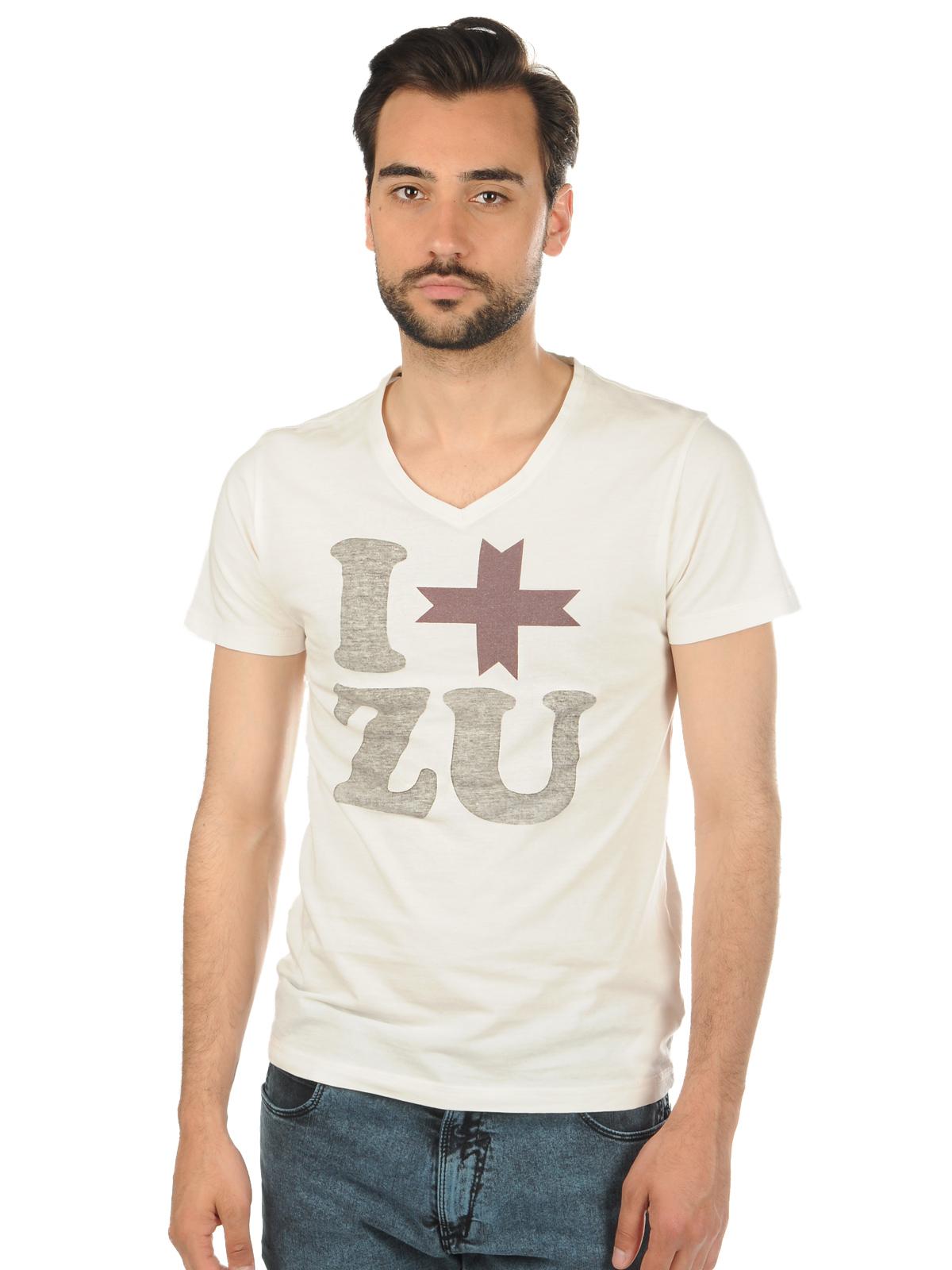 Foto Zu Elements Camiseta crema combinado XL