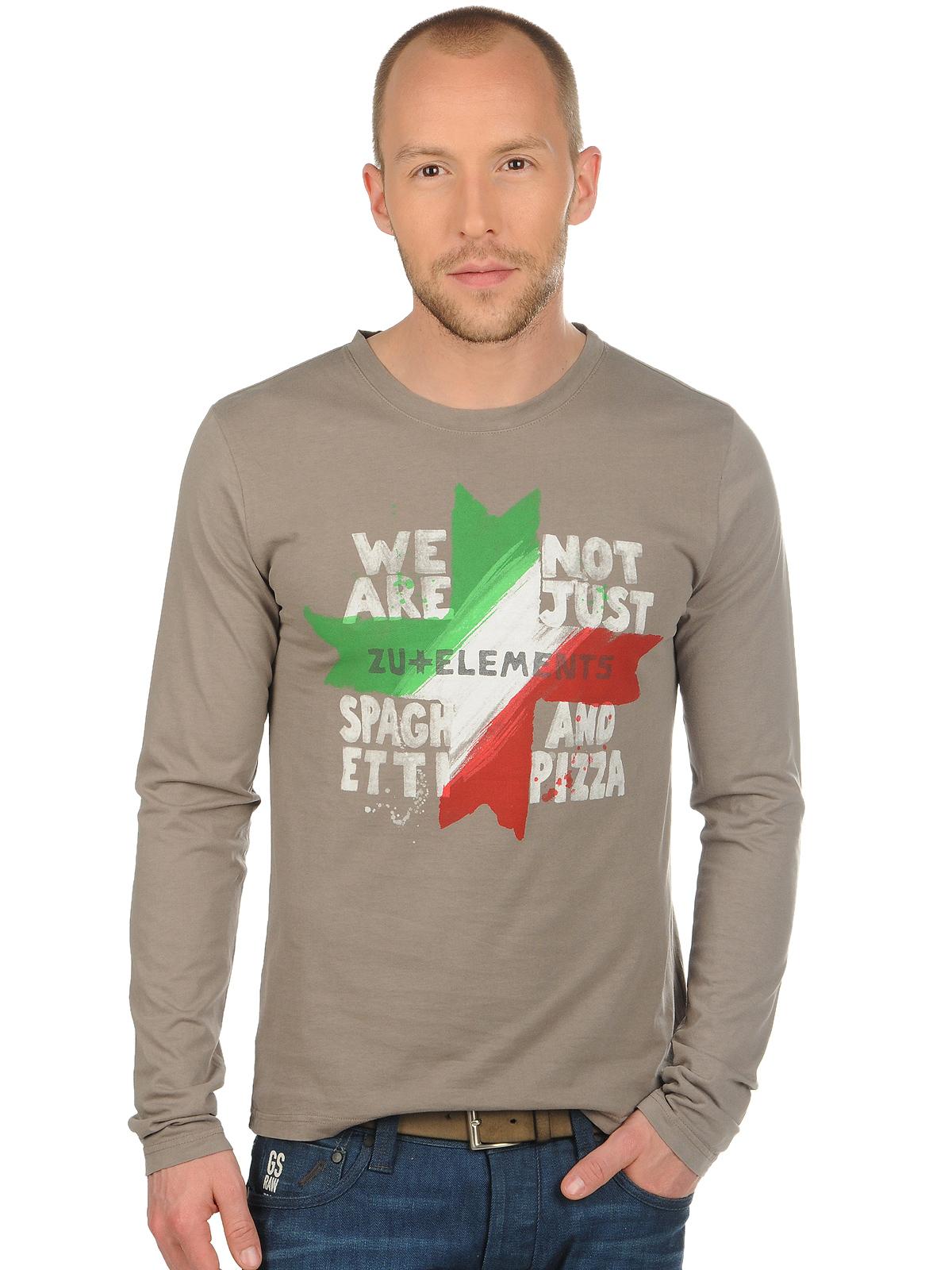 Foto Zu Elements Camiseta m. larga marrón S