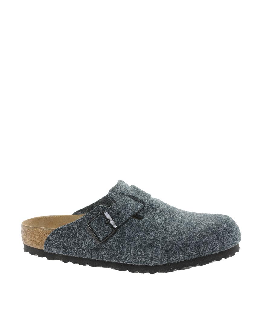 Foto Zuecos de lana gris Boston de Birkenstock Gris