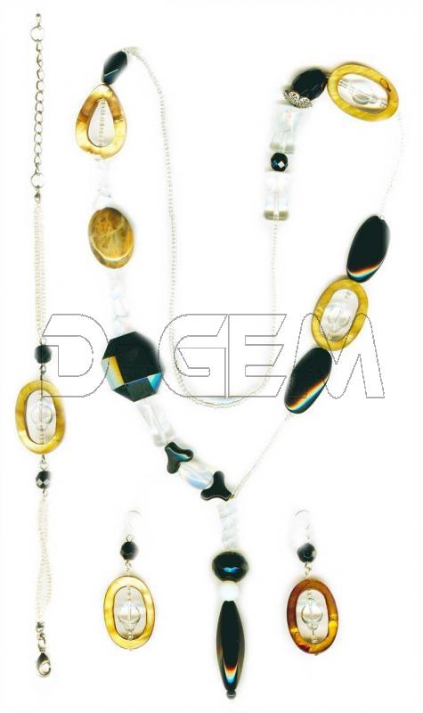 Foto ónix negro y opalina conjunto foto 483548