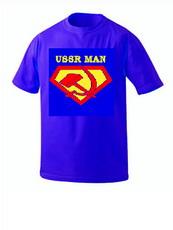 Foto 003 camiseta estampada de hombre ussr man (color: azul; talla: l, xl)