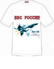 Foto 054 camiseta de hombre original las fuerzas aereas de rusia (color:blanco; talla: l, xl, xxl )