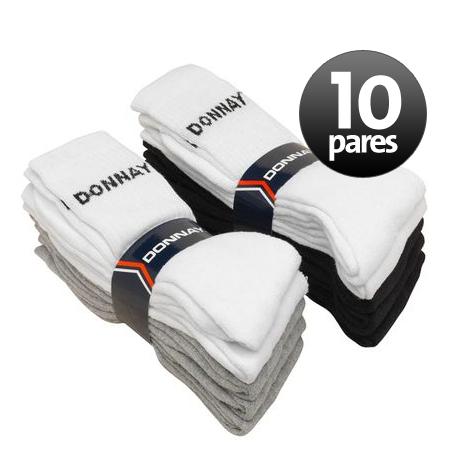 Foto 10 pares de calcetines Donnay Sport gris/blanco/negro