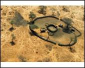 Foto 10 x 8 pulg imprimir of Vista aérea de un Manyatta