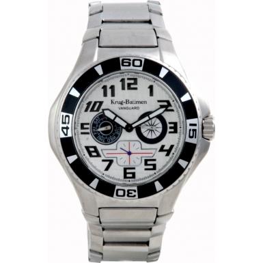 Foto 140501KM Krug Baumen Vanguard Silver Black Steel Watch foto 37528
