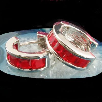Foto 165cpreciosos Pendientes 9,0qul.rubís¡¡con Oro 18kl¡¡ foto 393294