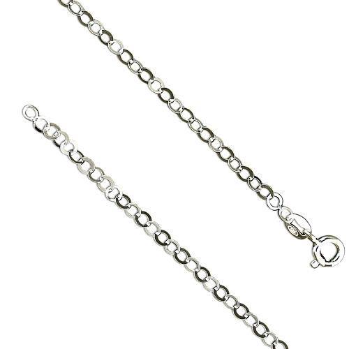 Foto 18 inch Silver Light Flat Round Trace Chain