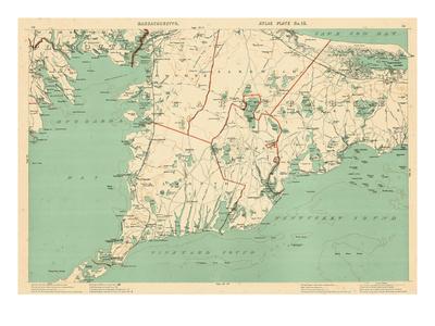 Foto 1891, Cape Cod, Plymouth, Barnstable, Falmouth, Mashpee, Bourne, Marion, Massachusetts, USA - Laminas foto 500648