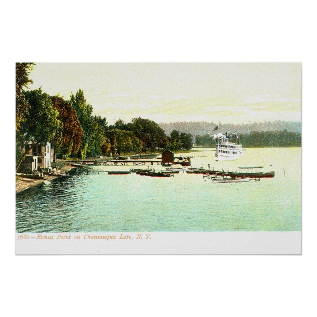Foto 1905 punto de Bemus del vintage ZHR0031, lago Chau Impresiones foto 914019