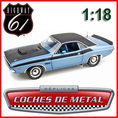 Foto 1970 - Dodge Challenger T/a 340 Sixpak Azul/negro (highway 61 50780) 1:18. foto 836436