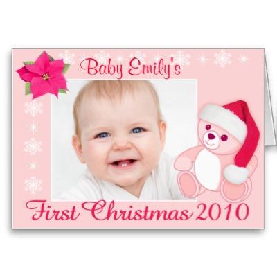 Foto 1ra tarjeta de Navidad de la niña foto 234065