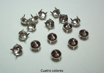 Foto 200 Remaches, Tachuelas Redondas 10mm Color Plata, Fornituras foto 585240
