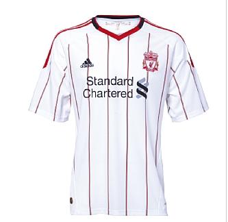 Foto 2010-11 Liverpool Adidas Away Football Shirt