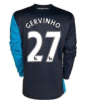 Foto 2011-12 Arsenal Long Sleeve Away Shirt (Gervinho 27)