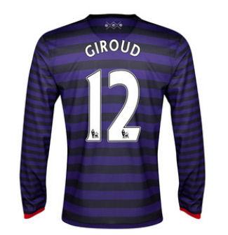 Foto 2012-13 Arsenal Nike Long Sleeve Away Shirt (Giroud 12) - Kids