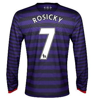 Foto 2012-13 Arsenal Nike Long Sleeve Away Shirt (Rosicky 7) - Kids