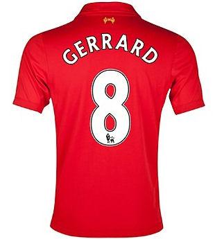Foto 2012-13 Liverpool Home Shirt (Gerrard 8) - Kids