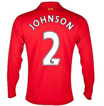 Foto 2012-13 Liverpool Long Sleeve Home Shirt (Johnson 2) - Kids