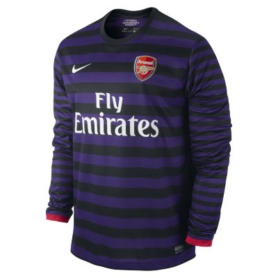 Foto 2012/13 Arsenal Football Club Replica Camiseta de fútbol de manga larga - Hombre - Morado/Negro - L foto 323432