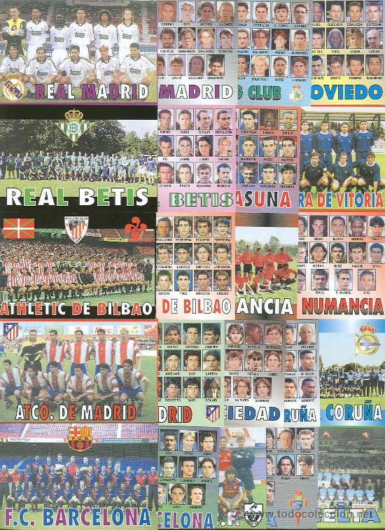 Foto 22 calendarios diferentes de equipos de futbol del 2000 foto 69960