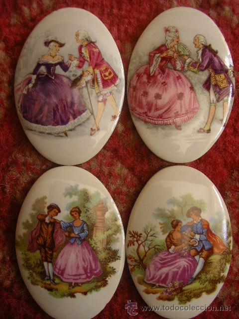 Foto 4 antiguos azulejos 2 de ellos son fragonard firmados ==hay mas m foto 144903
