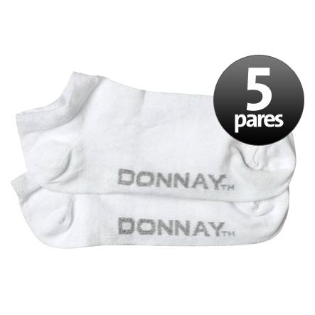 Foto 5 pares de calcetines Donnay Trainer Liner blancos foto 568578