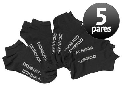 Foto 5 pares de calcetines Donnay Trainer Liner negros