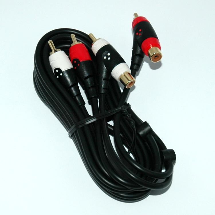 Foto 6-Ft. Gold-Plated Piggyback RCA Audio Cable