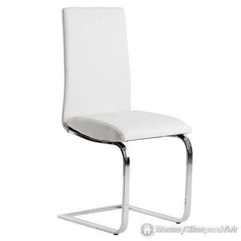 Foto 6 sillas de comedor blanca mod. hermes