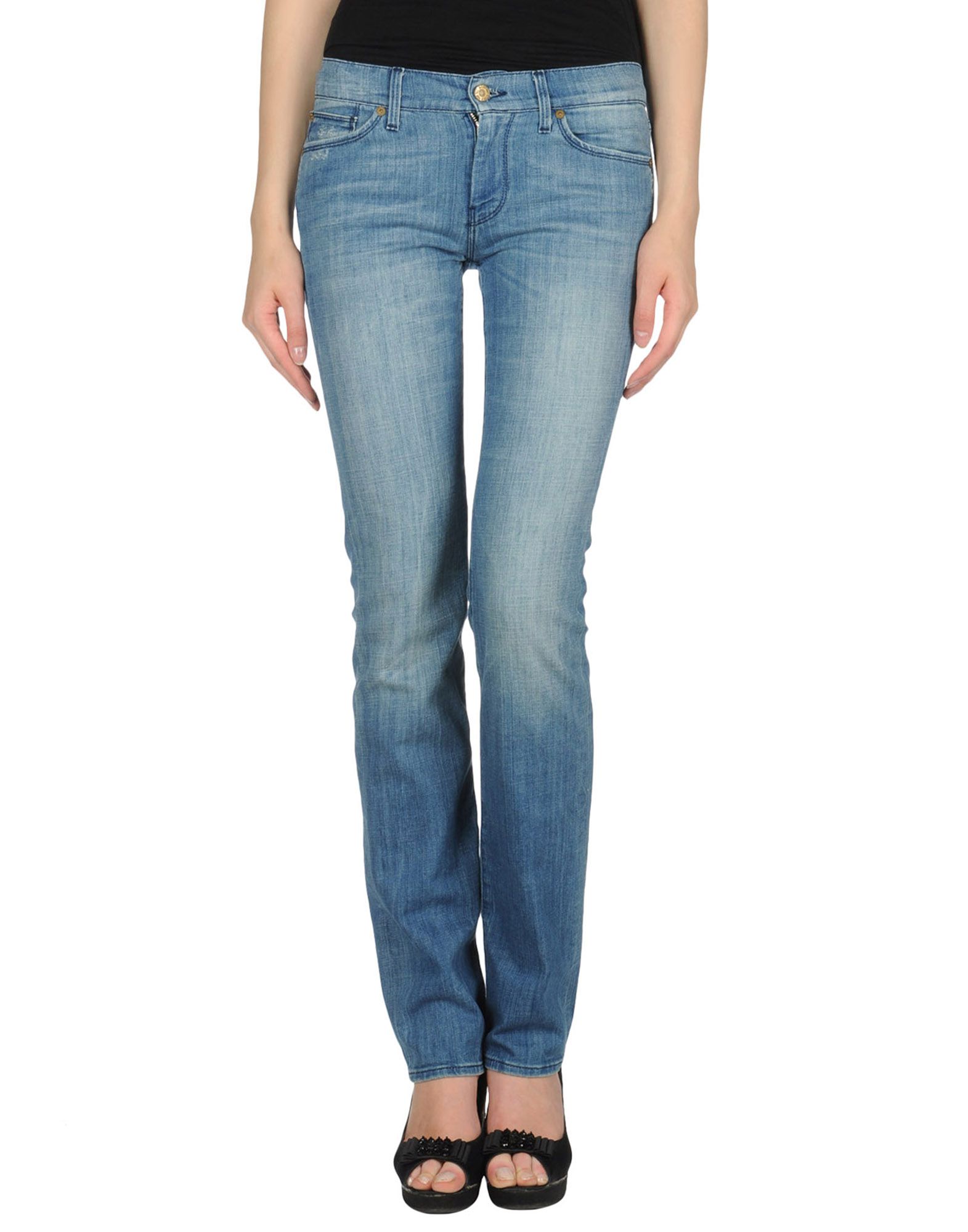 Foto 7 For All Mankind Pantalones Vaqueros Mujer Azul marino