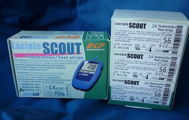 Foto 72 tiras reactivas lactate scout