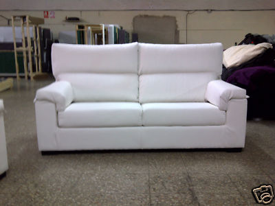 Foto ██► sofa 3 plazas deslizante poli piel blanco  ◄██ foto 283575