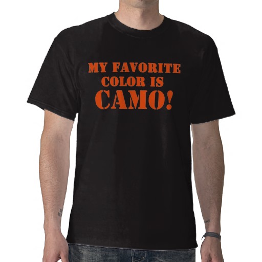 Foto ¡Mi color preferido es Camo! Camiseta foto 602600