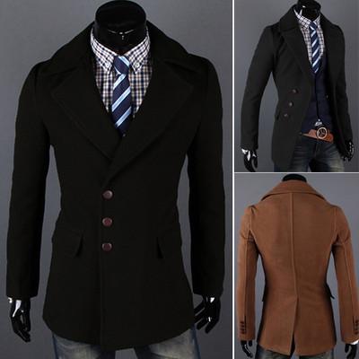 Foto abrigo chaqueta, gabardina hombre 2 colores coat jacket. tallas s/m/l foto 239054