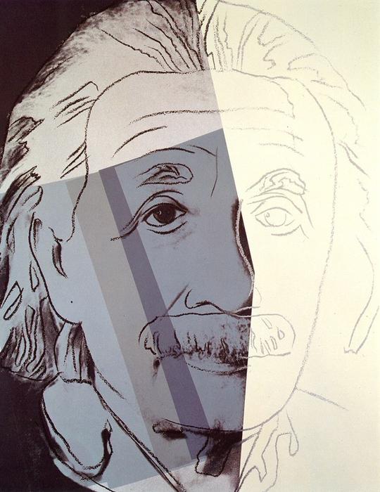 Foto Aceite de Reproducción 60 x 80 CM - Andy Warhol - Albert Einstein
