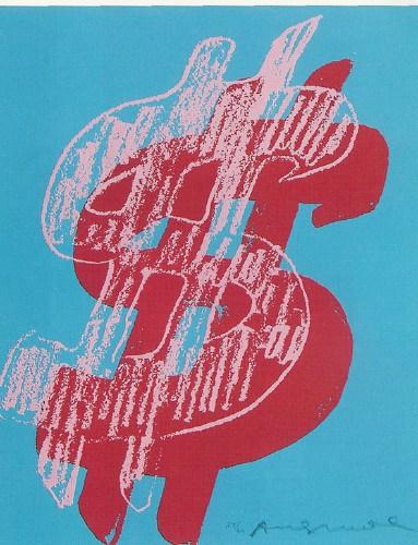 Foto Aceite de Reproducción 60 x 80 CM - Andy Warhol - Dollar Sign