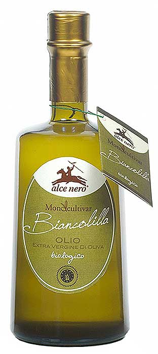 Foto Aceite extravirgen de oliva Monocultivar Biancolilla Alce Nero foto 495882
