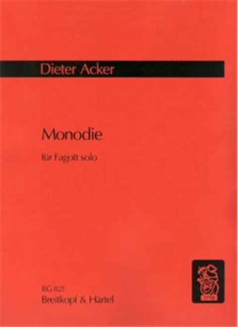 Foto acker, dieter: monodie für fagott solo