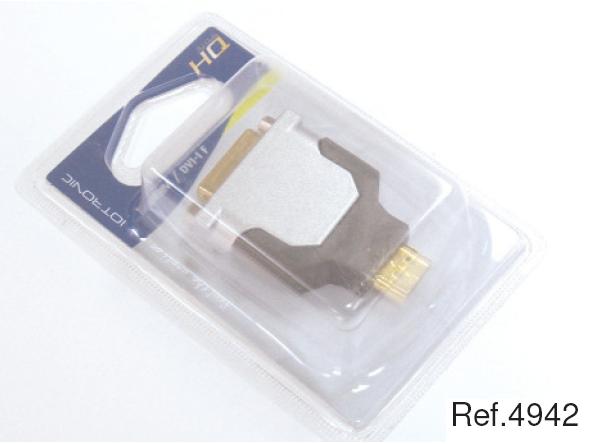 Foto Adaptador HDMI macho a DVI hembra