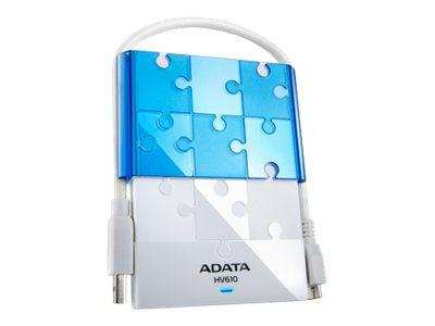 Foto adata hdd 500gb ext hv610 dashdrive blanco/azul