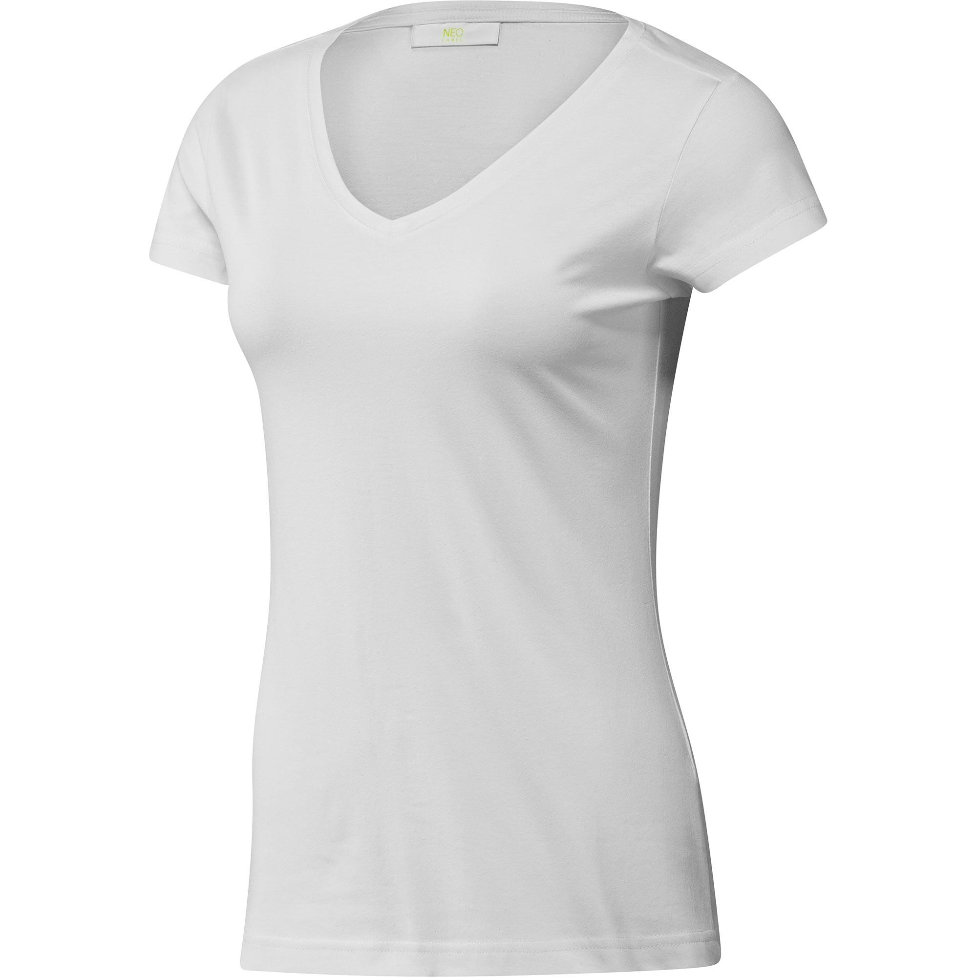 Foto adidas Camiseta de cuello de pico Fashion Basics Mujer foto 431901