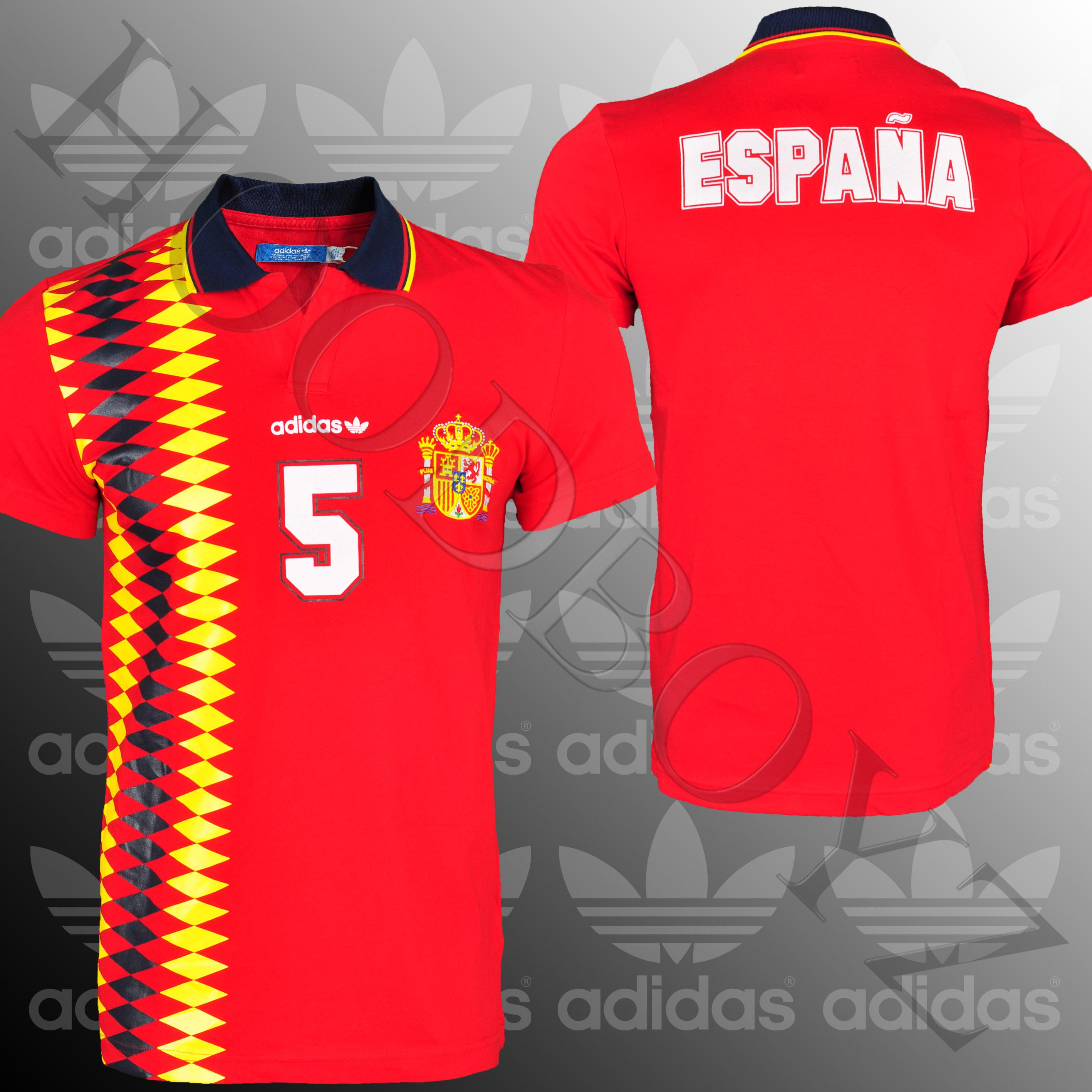 Foto Adidas E 12 Fef Espana Hombres Camiseta Polo Rojo foto 292719