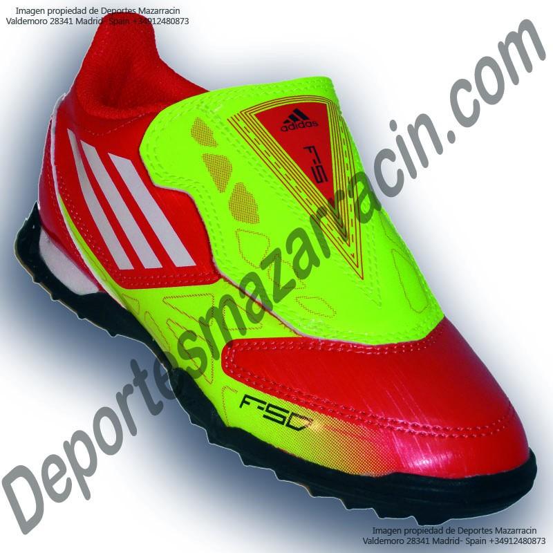 Foto Adidas f5 leo messi zapatilla futbol calle velcro infantil roja foto 76958
