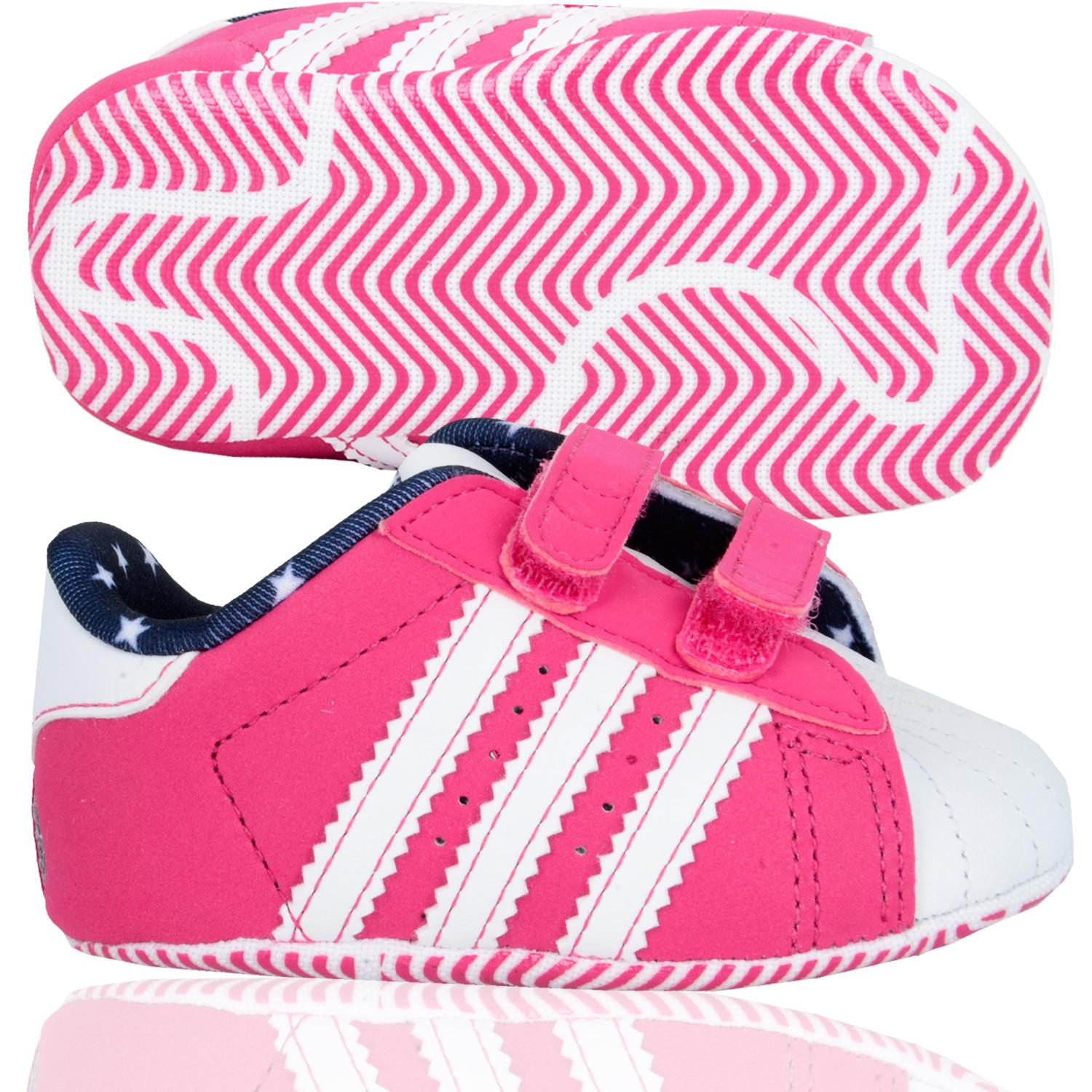 Foto Adidas Kids Shoe Superstar 2 Crib Zapatos De Bebé Rosa Blanco foto 741850